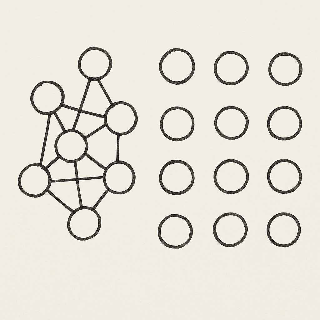 Connected content showing relationships